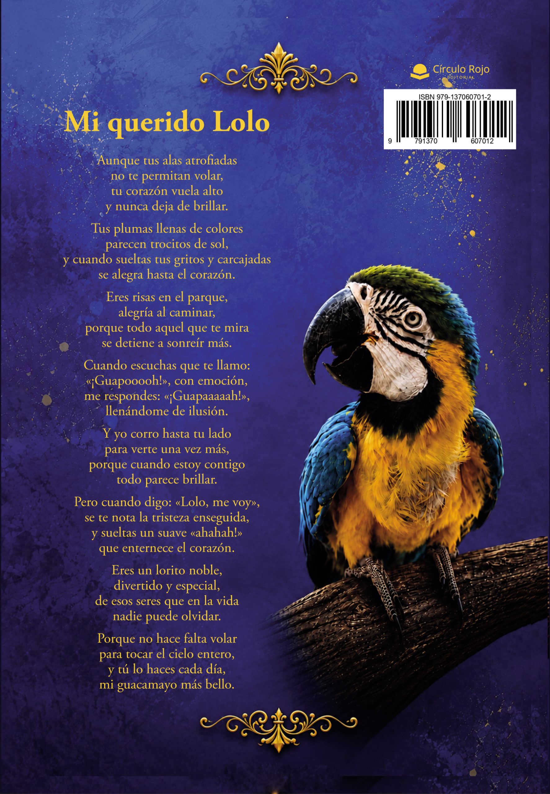 El Lorito Lolo - contraportada del libro